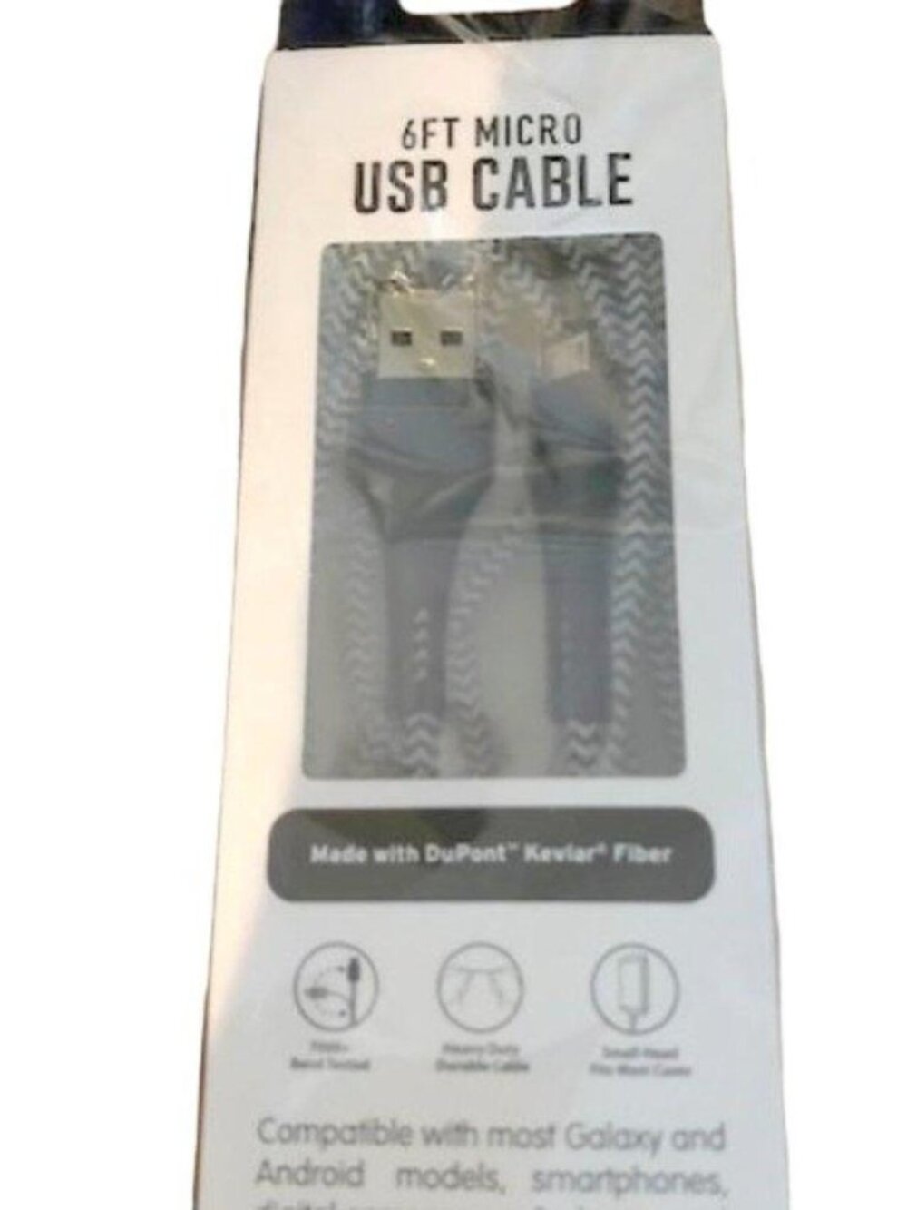 6 Ft. Braided Micro-USB to USB Cable This 6 ft.